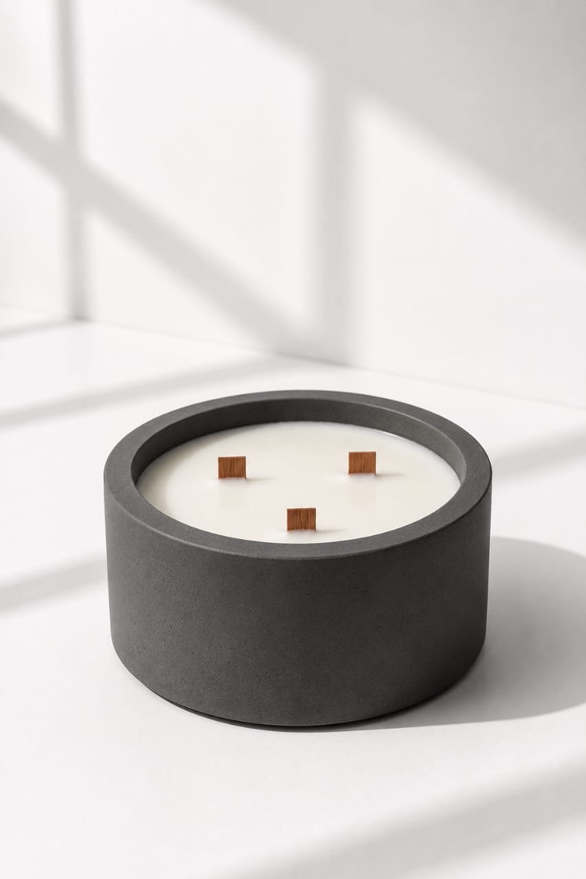 Vela concreto lisa • N.° 003